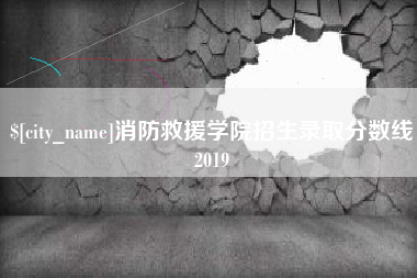 永城消防救援学院招生录取分数线2019