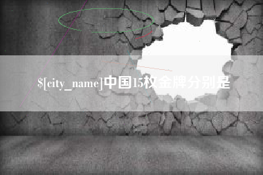永城中国15枚金牌分别是
