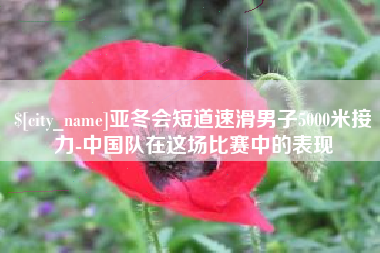 永城亚冬会短道速滑男子5000米接力-中国队在这场比赛中的表现