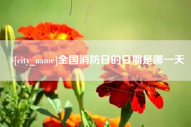 永城全国消防日的日期是哪一天