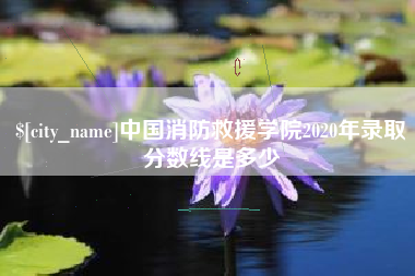 永城中国消防救援学院2020年录取分数线是多少