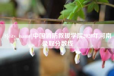 永城中国消防救援学院2020年河南录取分数线