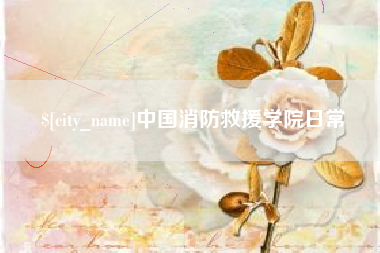 永城中国消防救援学院日常