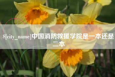 永城中国消防救援学院是一本还是二本