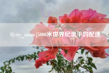 永城5000米世界纪录平均配速
