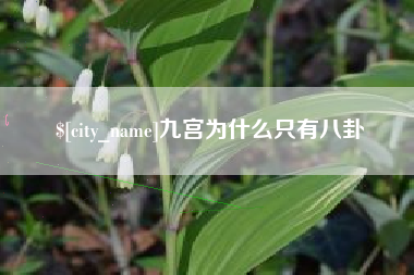 永城九宫为什么只有八卦