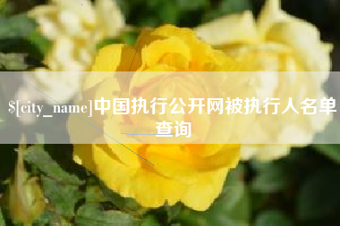 永城中国执行公开网被执行人名单查询
