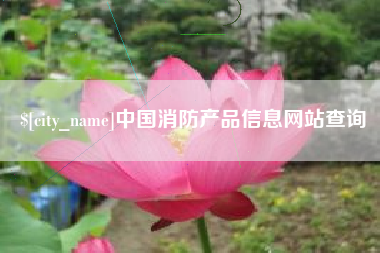 永城中国消防产品信息网站查询