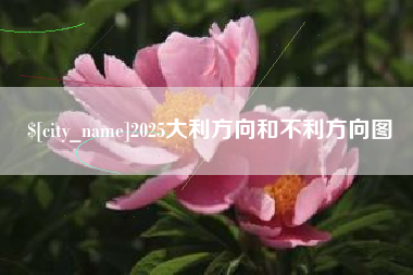 永城2025大利方向和不利方向图