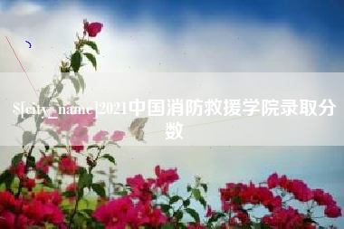 永城2021中国消防救援学院录取分数