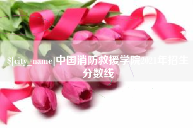 永城中国消防救援学院2021年招生分数线