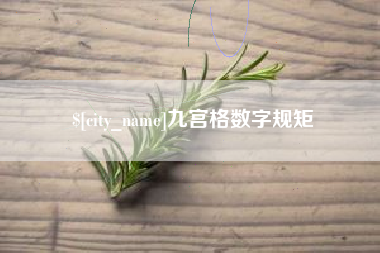 永城九宫格数字规矩