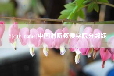永城中国消防救援学院分数线